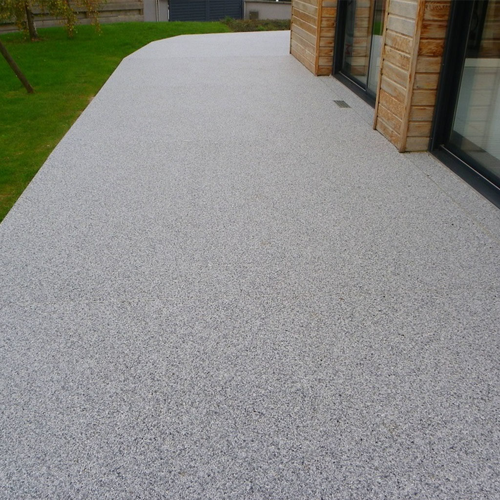 moquette de pierre terrasse gris et beige